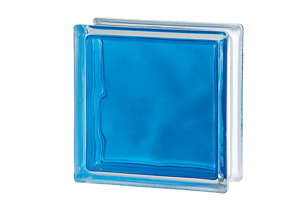 Ladrillo de vidrio Azul Francia