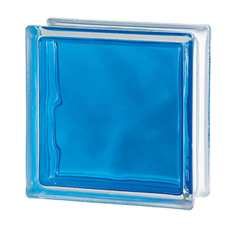 Ladrillo de vidrio Azul Francia