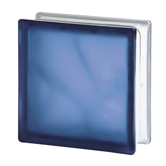 Ladrillo de vidrio Nube Azul Marino Satinado