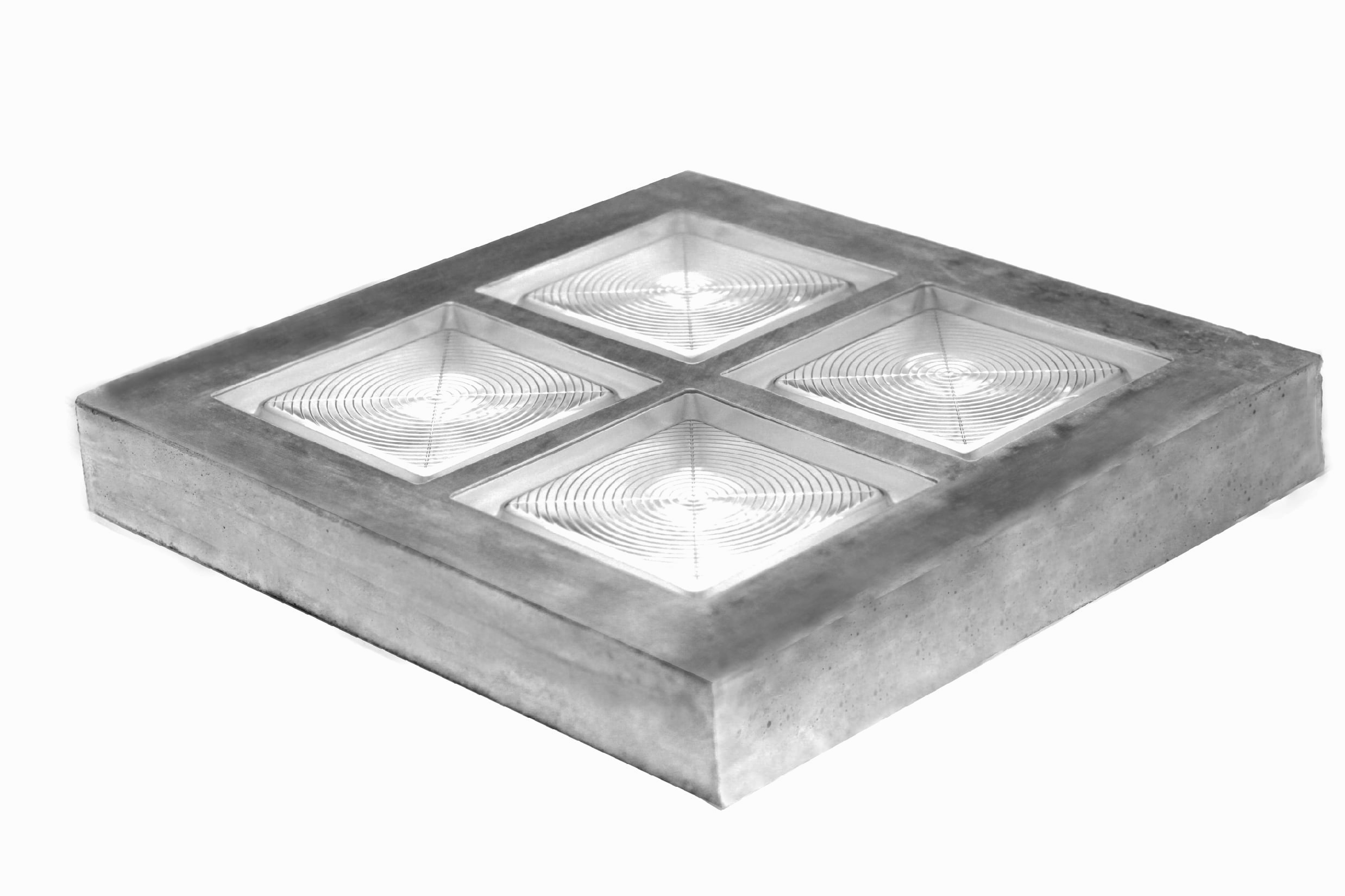 Piso armado con Ladrillo Vitroblock Circle BG 1919/8 (Esp: 8cm)
